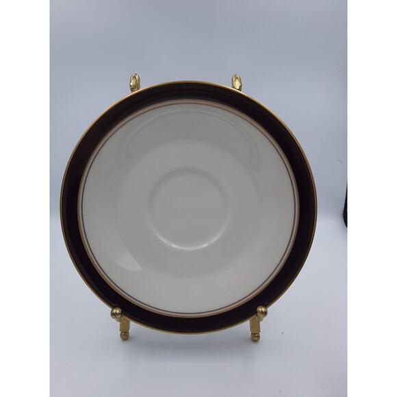 Noritake Ivory China Japan Ivory & Ebony Tea Cup & Saucer - Picture 9 of 12